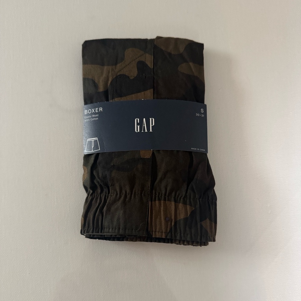 Camo Boxers Mens Small Gap